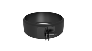 Хомут обжимной, ф 115, AISI 439/0,5мм, h=46мм (черный 1000)