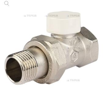 Клапан запорно-балансировочный STOUT прямой 1/2" с/п