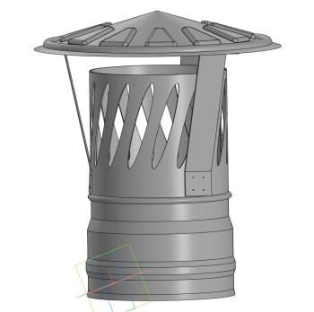 Зонт с и/г, ф 180, Оц/0,5мм, тип-2