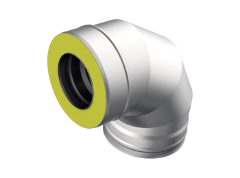 Сэндвич-отвод 90*, ф 180х260, AISI 439/Оц, 1,0мм/0,5мм, (К), удл=60мм