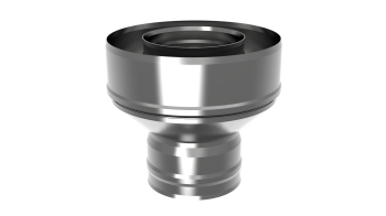 Старт-сэндвич Х/М-М, ф 100х160, AISI 439/Оц, 1,0мм/0,5мм, h=185мм