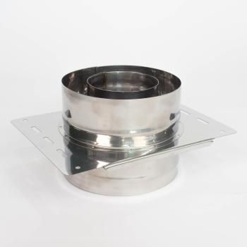 (GS) Монтажная площадка 200х260, AISI 430/430, 0,8мм/0,5мм, (К), (пл.300х380, AISI 430/0,8мм)