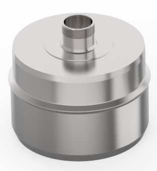 Заглушка с к/от, ф 260, Оц/0,5мм, В, штуцер 3/4"