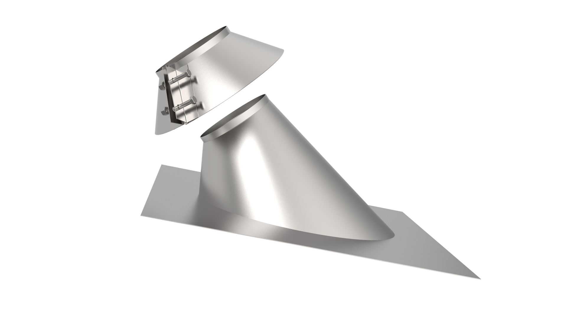 Проход кровли с фланцем 30*, ф 220, AISI 439/1,0мм