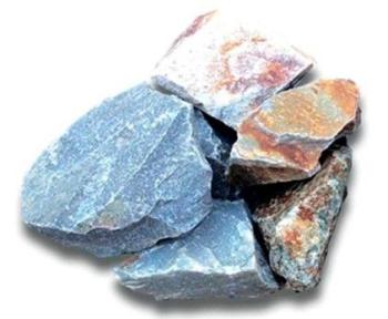 Камень для бани Кварцит разноцветный колотый для электрокаменок 20 кг Атлант (40)