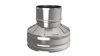 Оголовок-переход ф 115х200, AISI 439/439, 0,5мм/0,5мм, (К), тип-2