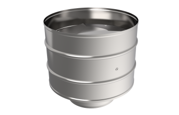 Зонт с дефлектором, ф 250, AISI 439/0,5мм, (К) ,h=240мм