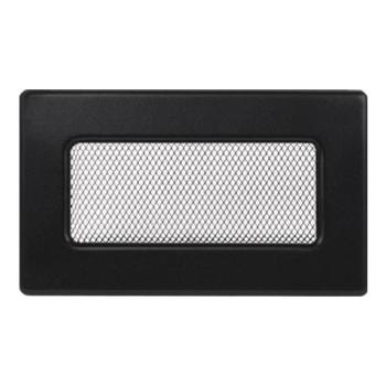 Решетка металлическая вентиляционная 110*170 цвет черный с/п