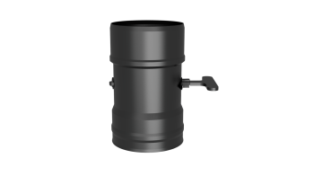(С/П) Шибер 0,2 м, ф 115, AISI 439/1,0мм (черный 1000) (ручка-т ст3гк5)