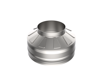 Оголовок без зонта, ф 200х280, AISI 439/439, 0,5мм/0,5мм, (К), тип-2