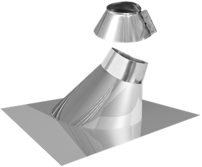 Проход кровли с фланцем 45*, ф 350, AISI 439/0,5мм