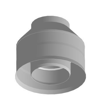 Оголовок без зонта, ф 300х400, AISI 439/439, 1,0мм/1,0мм, (К)