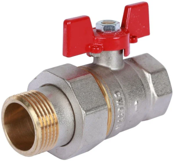 Кран шаровой ROMMER ВН/НР американка ручка бабочка 1" с/п