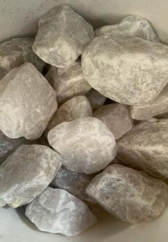 Камень для бани Кварц обвалованный фр 4-8 для электрокаменок 10кг (40)