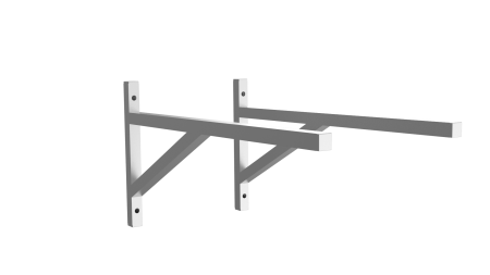 Опора стеновая  250x 800, Ст3 20х20х1,2мм, серая