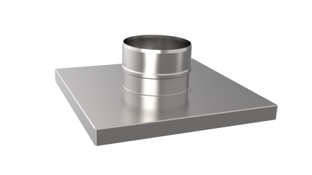 Переходник с кир 380х380-ф 150, AISI 439/1,0мм
