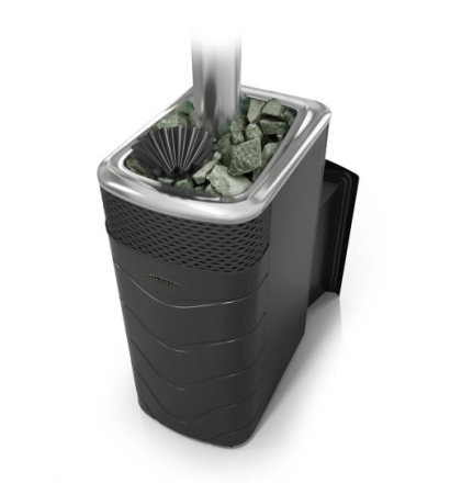 Печь банная ТМФ Гейзер XXL 2017 Inox витра ЗК антрацит