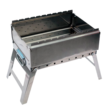 Мангал Сибирь - 10 Н складной из нержавеющей стали