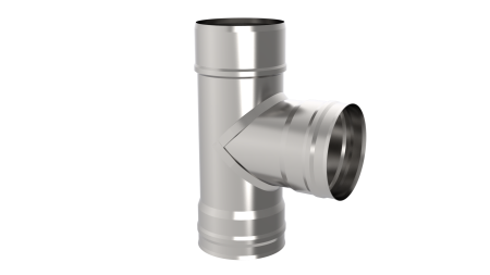 (GS) Тройник 90*, 115, AISI 430/0,8мм, h=295мм