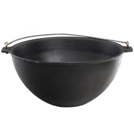 Казан чугунный Везувий 12л с ручкой без крышки