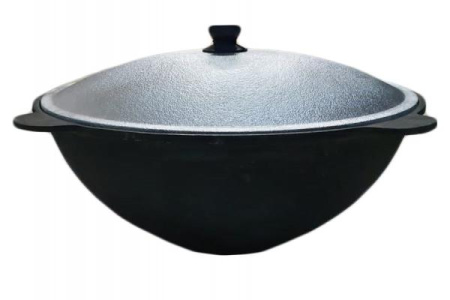 Казан чугунный Везувий 8л комплект казан и крышка