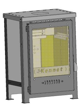 Печь-камин Kennet Гермес с плитой 7кВт М25