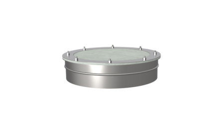 Взрывной клапан ф 400, AISI 439/1,0мм, В, риф