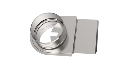 Шибер-задвижка ф 200, AISI 439/1,0мм